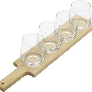 Houdini 5 Piece Wine Flight Tasting Board - NIB